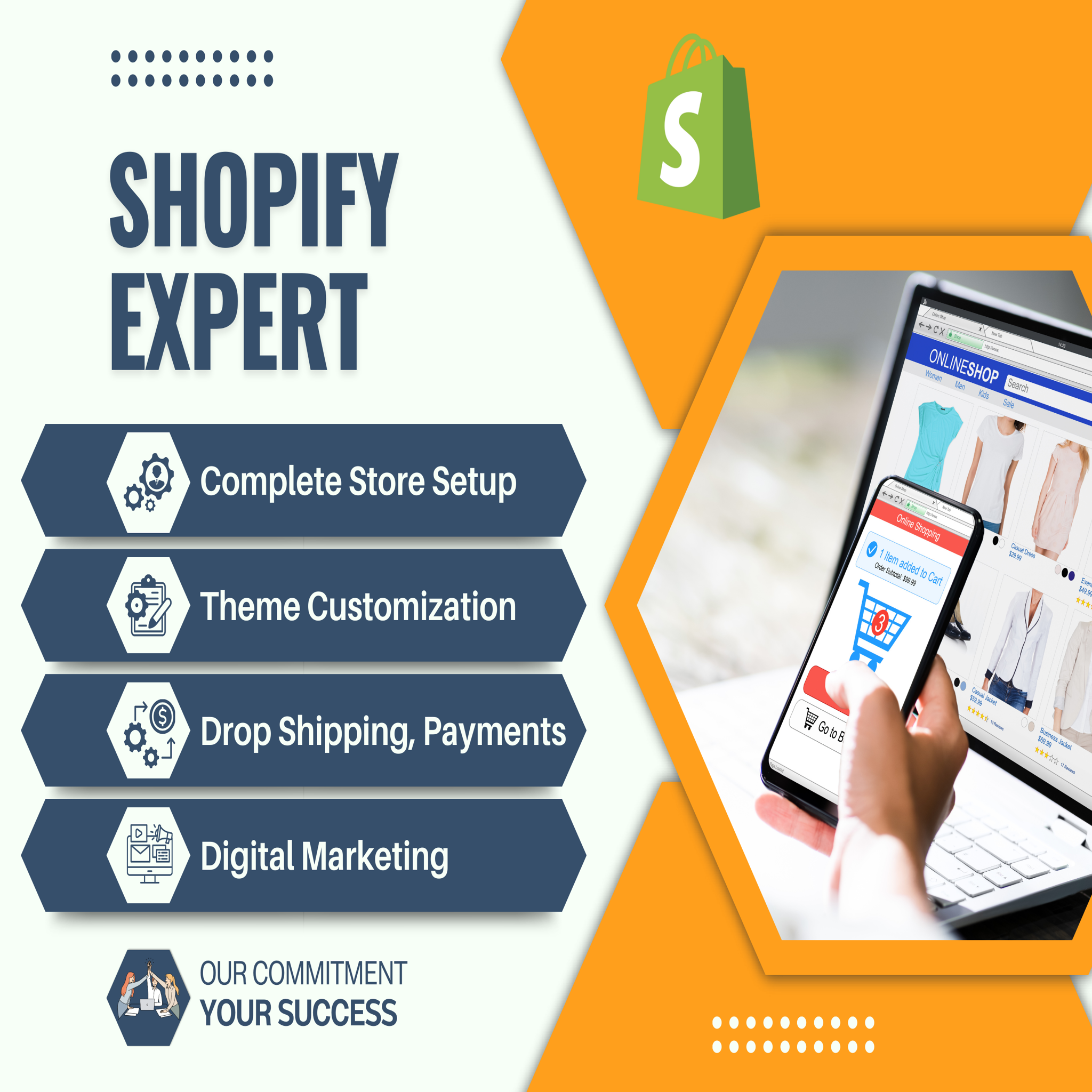 Shopify Expert Designer, Shopify App Expert, Shopify Redesign Website